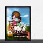 Couple on Bullock cart noon