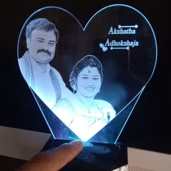 Personalized Photo Engraved Night Lamp