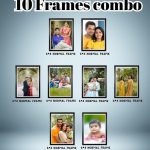 10-in-1 Memory Wall Photo Frame Combo